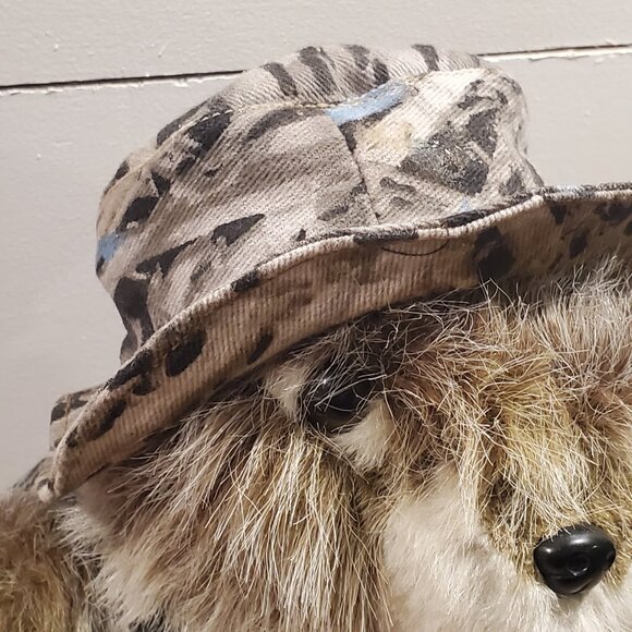 Plush Beaver Ducks unlimited wearing Camo Vest & Hat 14" Greenwing - Picture 5 of 9